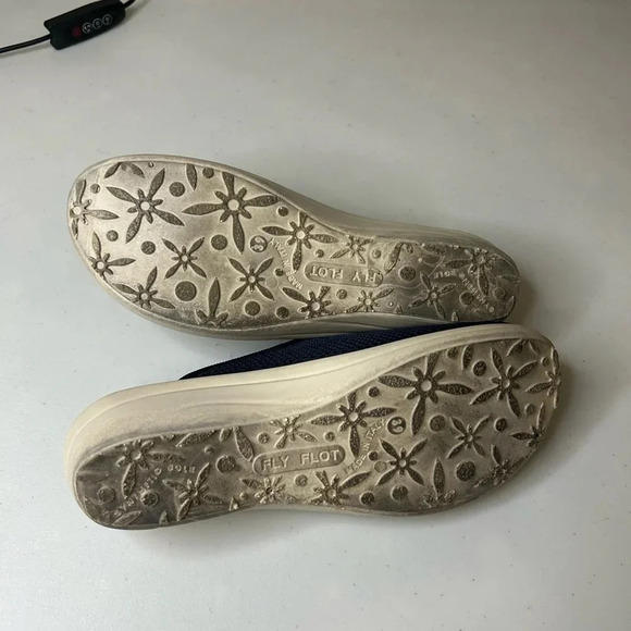 COPY - Fly Flot Made in Italy Womens Navy Mesh Clogs Anatomic Anti Shock Sz 8 3… - Picture 6 of 7